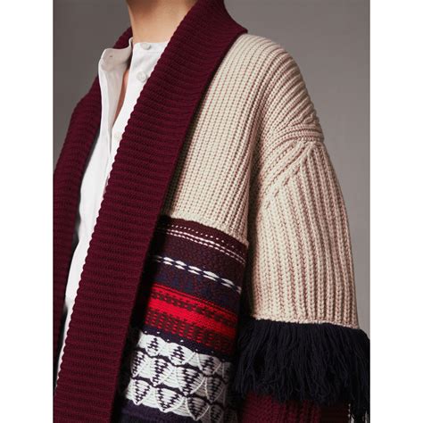 burberry cashmere wool mohair patchwork cardigan coat|burberry wool cashmere coat women's.